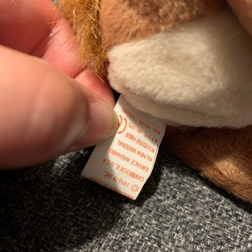 Ty Beanie Babies Nuts The Squirrel (1996) - Picture 6 of 7